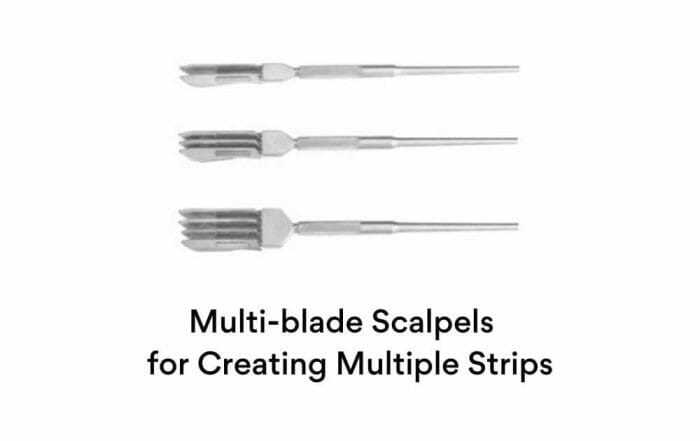multi-blade scalpel strip surgery